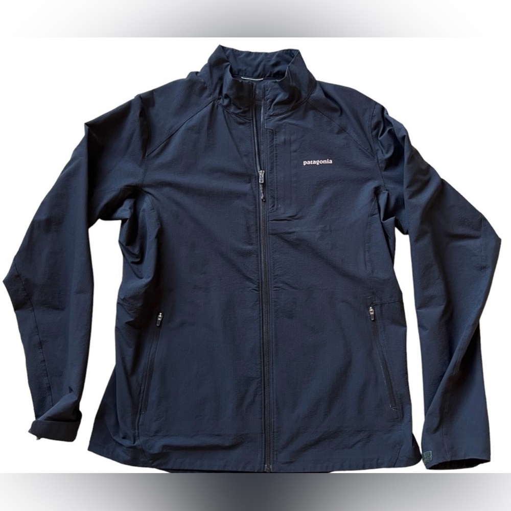 Patagonia Dirt Craft Lightweight Rain Jacket, Black, Size L, Excellent Condition